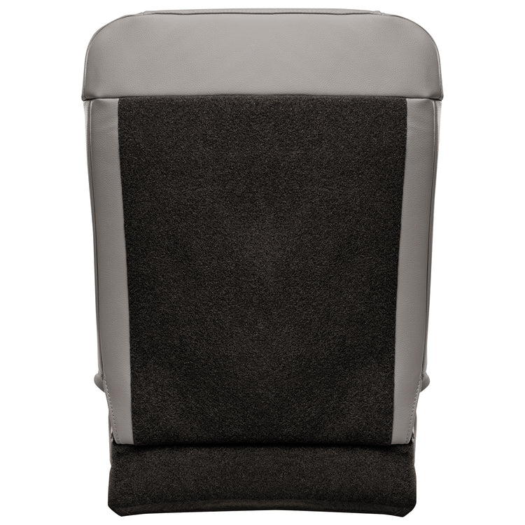 2017 - 2018 Ford F350 XL - Regular Cab - Front Row Driver Side - Top Seat Cover - Material Config OEM All Vinyl - Medium Earth Gray - Compatible with Side Impact Airbag