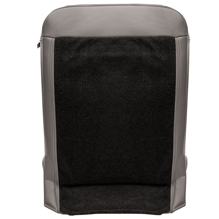 2020 - 2022 Ford F350 XL - Regular Cab - Front Row Driver Side - Top Seat Cover - Material Config OEM All Vinyl - Medium Earth Gray - Compatible with Side Impact Airbag