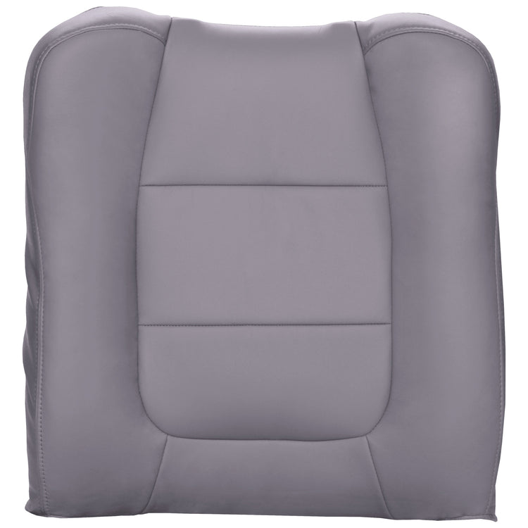 2002 - 2003 Ford F150 Lariat Super Crew - Passenger Top Cover Bucket or 60/40 Seat - Medium Graphite - Leather/Vinyl and All Vinyl without Cut Out for Lever on Back - P5