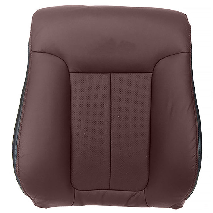 2011 - 2012 Ford F150 Platinum Supercrew Cab - Driver Side Top Cover - OEM Material Config. Leather/Vinyl - Sienna Brown with Dusk Gray Accent - with Perforated Inserts for Heated and Cooled Seats and Side Impact Airbag - P11