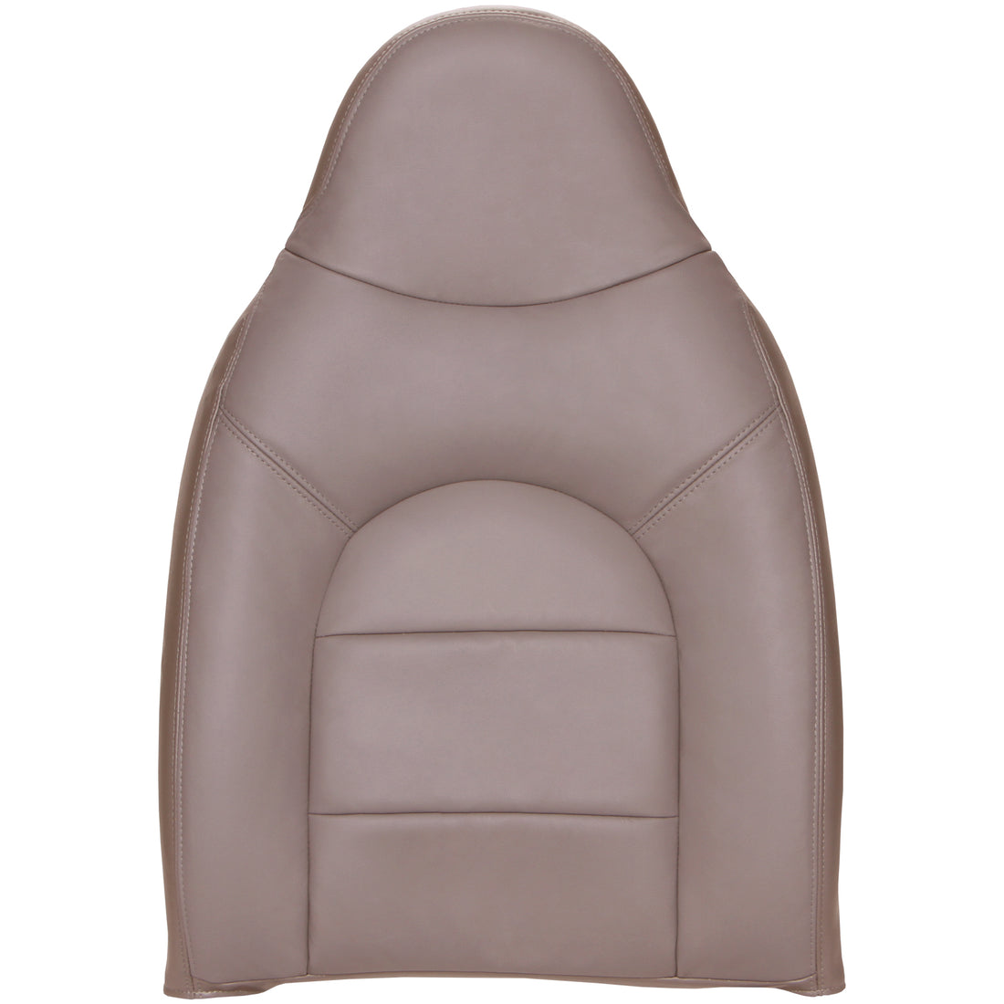 Front view of driver in Medium Parchment for Ford F250