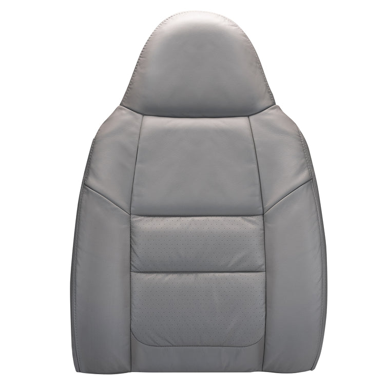 2001 Ford F250 Lariat Extended Cab - without Integrated Seat Belt - Driver Side Top Cover - Medium Graphite - Leather/Vinyl with Ford Euro Perf Center Inserts