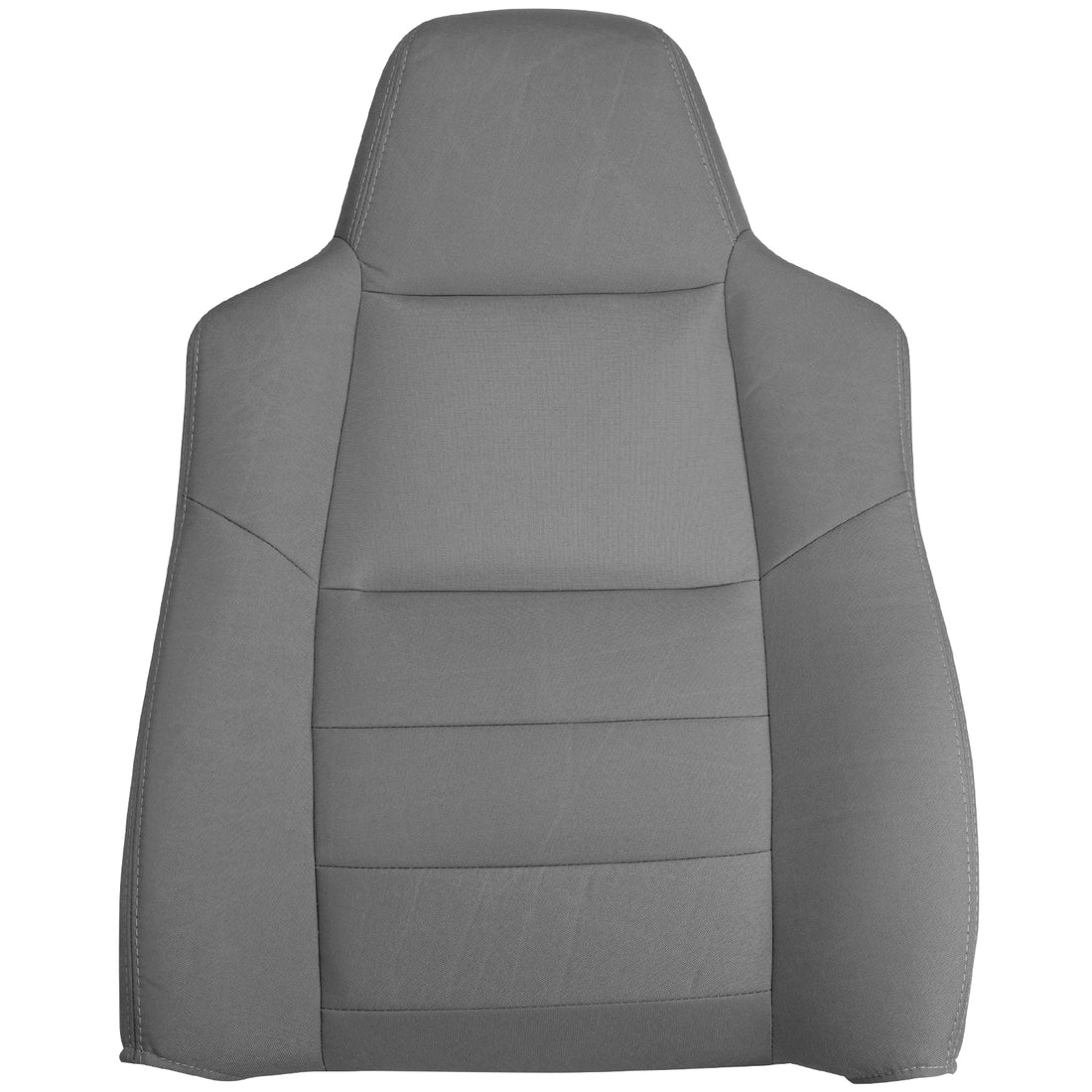 Front view of driver in Dillo Wolf Gray for Ford F250