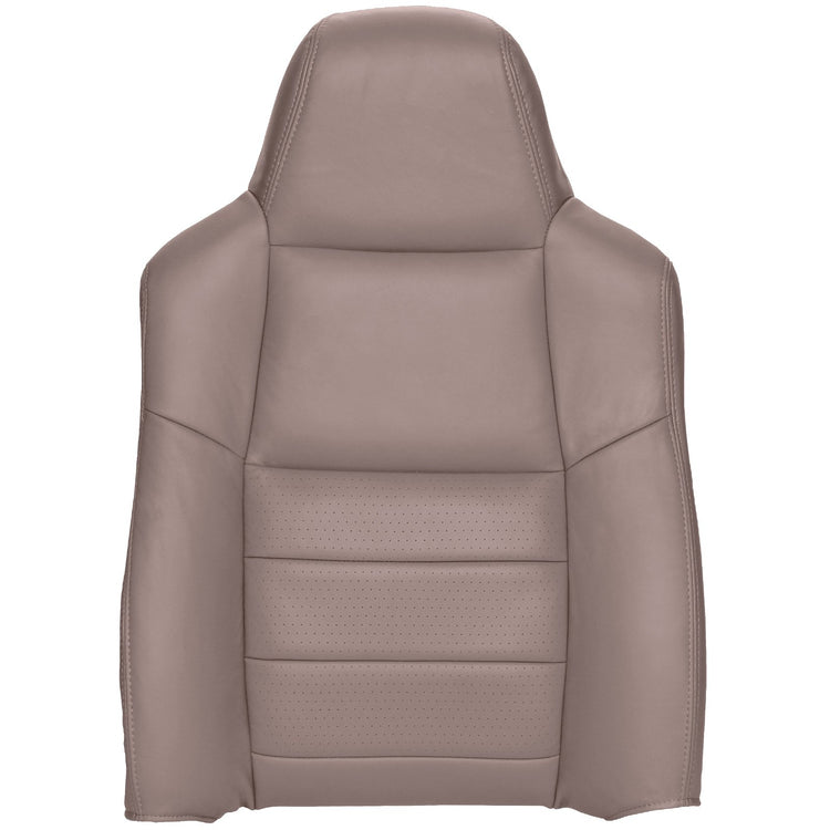 2002 - 2004 Ford F250 Crew Cab Lariat - Passenger Top Cover - Medium Parchment - OEM Material Config. Leather/Vinyl with Ford Euro Perf Center Inserts - and Vinyl with Vinyl Pocket on Back