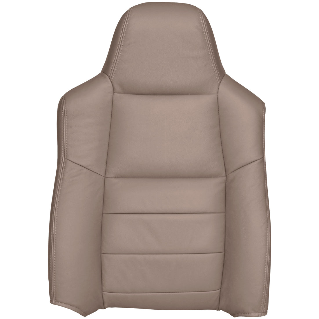 Front view of driver in Medium Pebble for Ford F250