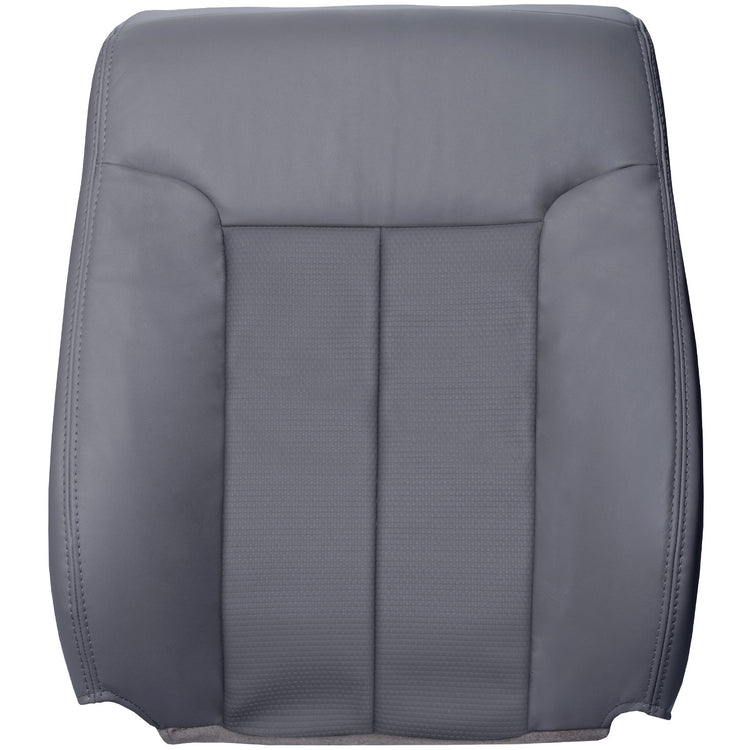 2013-2014 Ford F150 XL Super Crew, Front Row Passenger Top Cover, Steel Gray All Vinyl with Embossed "Structure" Pattern, Vertical Airbag Stitch - B39 Back