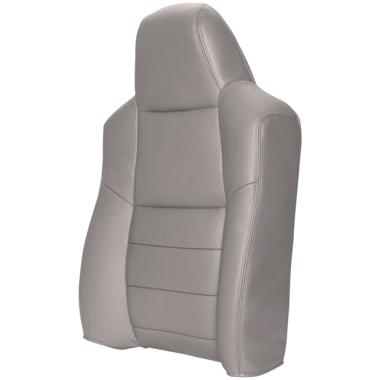 2008-2010 Ford F250/F350 XLT - Driver Top Cover - Medium Stone - OEM Material Config. Leather/Vinyl  and Vinyl with Vinyl Pocket on Back - CLEARANCE FINAL SALE