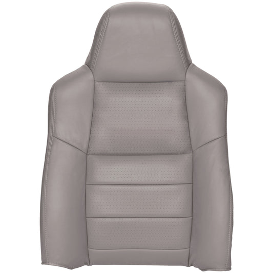 2008-2010 Ford F250/F350 XLT - Driver Top Cover - Medium Stone - OEM Material Config. Leather/Vinyl  and Vinyl with Vinyl Pocket on Back - CLEARANCE FINAL SALE