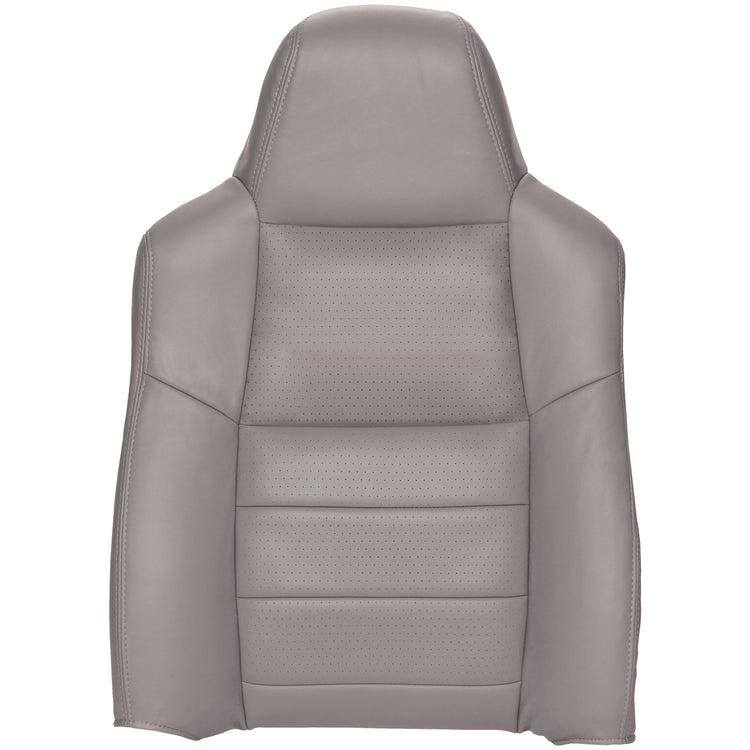2008-2010 Ford F250/F350 XLT - Driver Top Cover - Medium Stone - OEM Material Config. Leather/Vinyl  and Vinyl with Vinyl Pocket on Back - CLEARANCE FINAL SALE