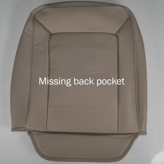 2005 - 2006 Ford Expedition Limited Driver Side Top Cover - Leather/Vinyl with Ford Mini Perf Center Inserts - Medium Parchment - CLEARANCE - FINAL SALE