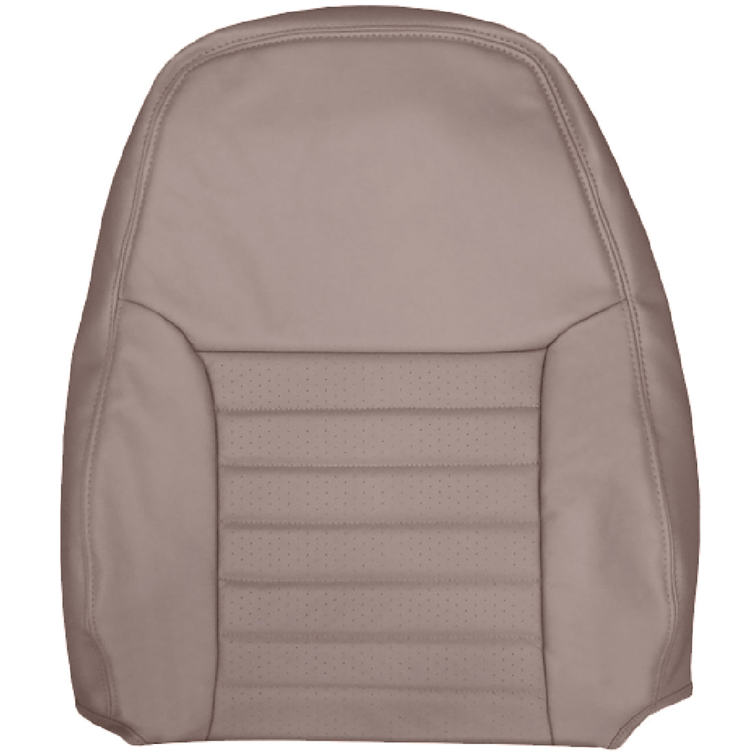 Front view of driver in Medium Parchment for Ford Mustang