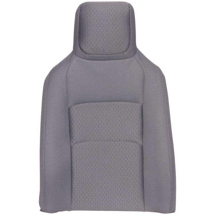 2009 - 2014 Ford Econoline E250 - Front Bucket Seat - Driver Side Top Cover - Medium Flint Premium Cloth - Mortar with Calvin Center Insert (Grain/Texture)