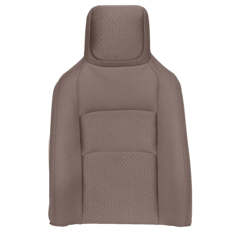 2009 - 2014 Ford Econoline E250 - Front Bucket Seat - Driver Side Top Cover - Medium Pebble Premium Cloth - Mortar with Calvin Center Insert (Grain/Texture)