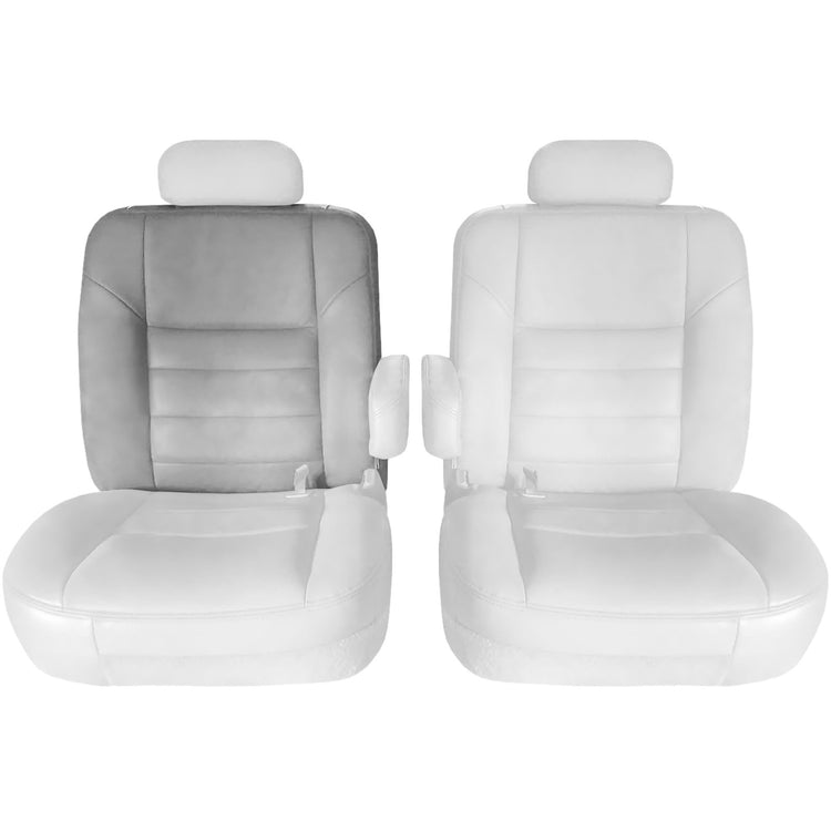2002-2003 Ford Excursion Limited, Bucket Second Row Top Cover, Dark Parchment with Medium Parchment Insert - All Leather