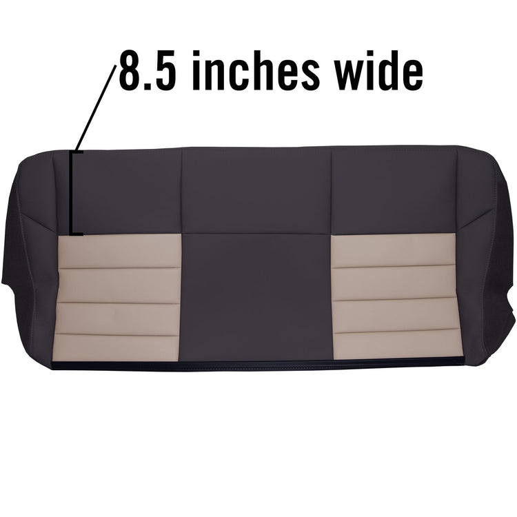 2005 Ford Excursion Eddie Bauer, Third Row Top Cover, Charcoal Black with Medium Pebble Insert Vinyl-P1 Large Pattern