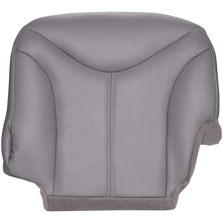 2000 - 2002 GMC Sierra 1500 Extended Cab - Driver Bottom Seat Cover - Medium Dark Pewter - All Vinyl - P2GM