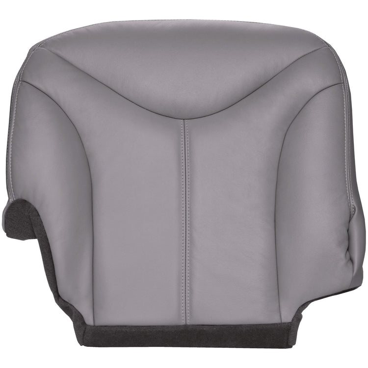 2000 - 2002 GMC Sierra 1500 Extended Cab - Passenger 40 Portion Bottom Seat Cover - Medium Dark Pewter with Graphite Carpet - Leather/Vinyl - P2GM