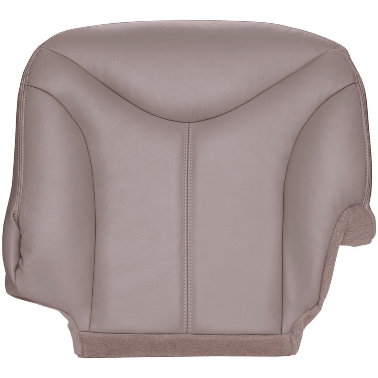 2001 - 2002 GMC Sierra 1500 HD Crew Cab - Driver Bottom Seat Cover - Medium Neutral - All Vinyl - P2GM