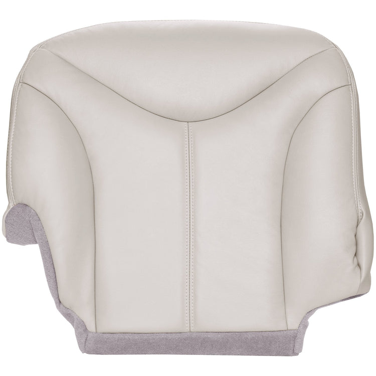 2000 - 2002 GMC Yukon - Passenger Bottom Seat Cover - Shale with Medium Dark Pewter Carpet - Leather/Vinyl