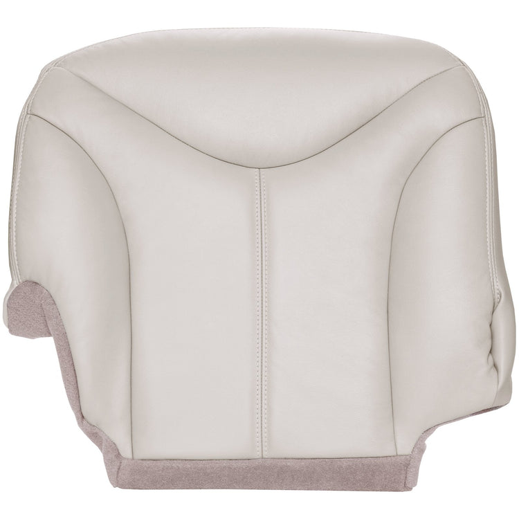 2000 - 2002 GMC Yukon XL - Passenger 40 Portion Bottom Seat Cover - Shale with Medium Neutral Carpet - Leather/Vinyl