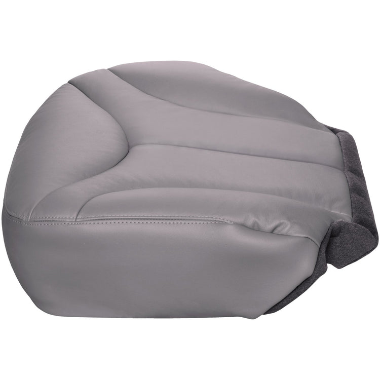 1999 GMC Sierra 2500 - Front Driver Bottom Seat Cover, Medium Dark Pewter withGraphite Carpet OEM Material Config. Leather/Vinyl