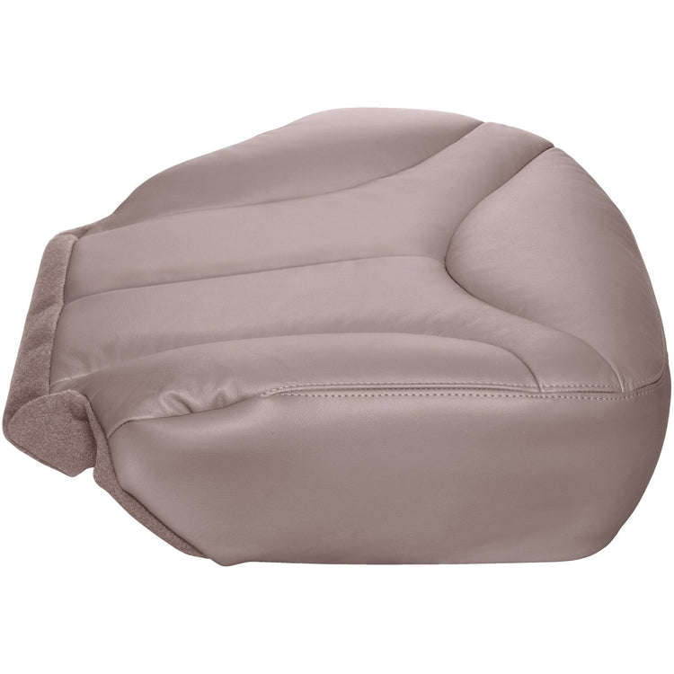 1999 GMC Sierra 2500 - Front Passenger Bottom Seat Cover, Medium Neutral OEM Material Config. Leather/Vinyl