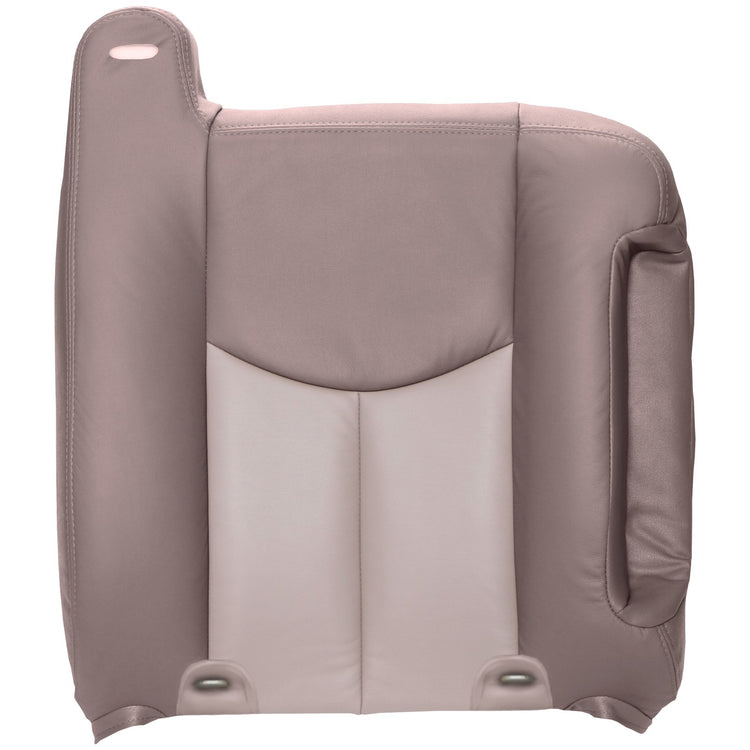 2003 - 2004 GMC Sierra Denali Passenger Top Cover with Child Restraints - Medium Neutral withShale Inserts - Leather/Vinyl