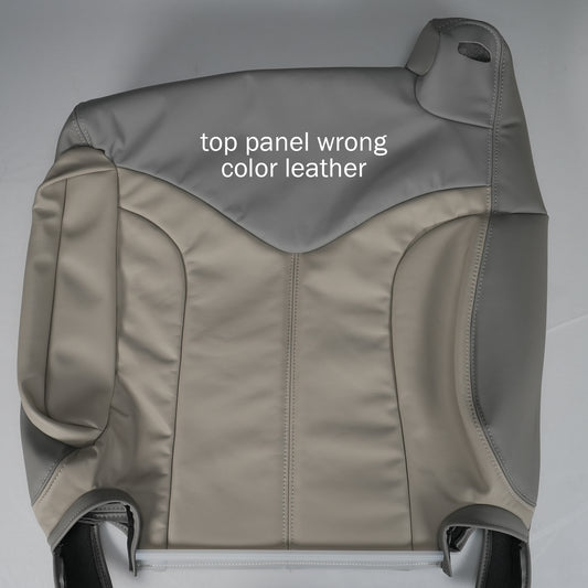 2001 - 2002 GMC Sierra C3 Denali - Extended Cab - Driver Side Top Cover - Leather/Vinyl - 2 Tone Medium Dark Pewter with Shale Center - CLEARANCE - FINAL SALE