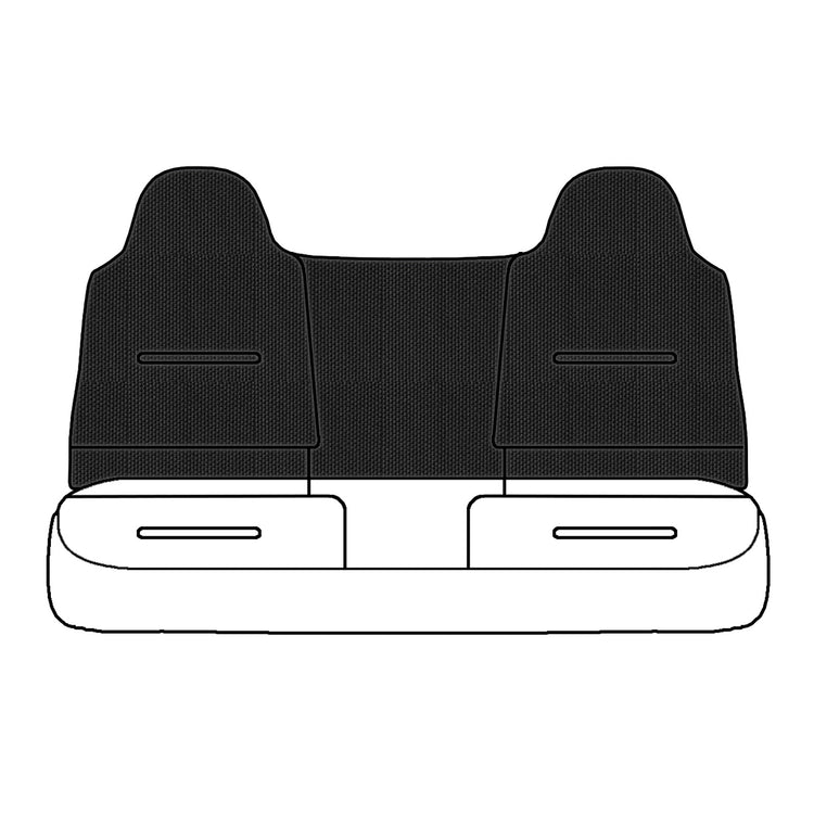 Front view of driver in Dillo Black for Ford F250