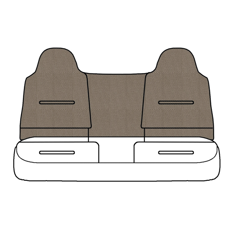 Front view of driver in Dillo Khaki for Ford F250