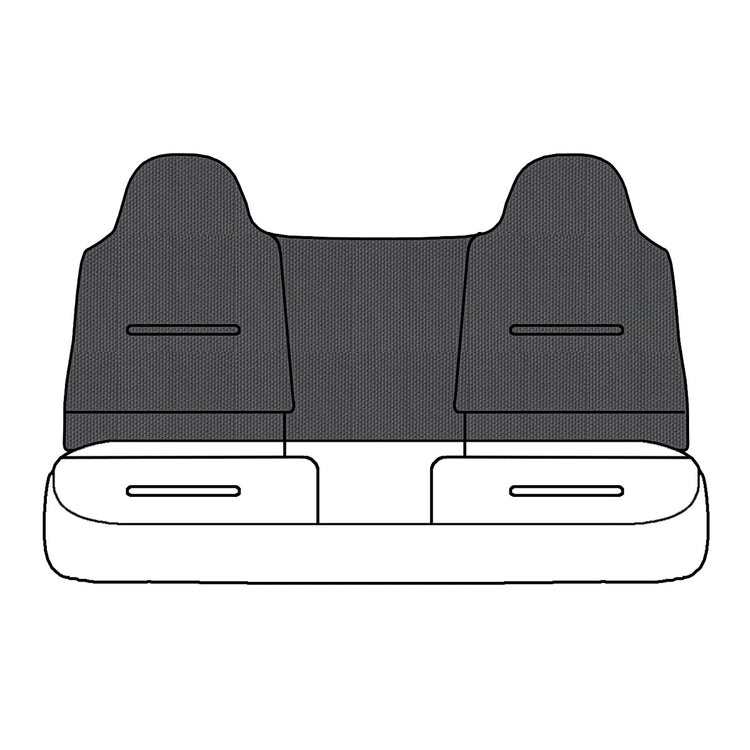 Front view of driver in Dillo Wolf Gray for Ford F250