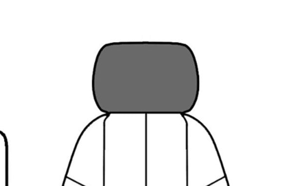 Front view of headrest in Ebony for Ford Expedition