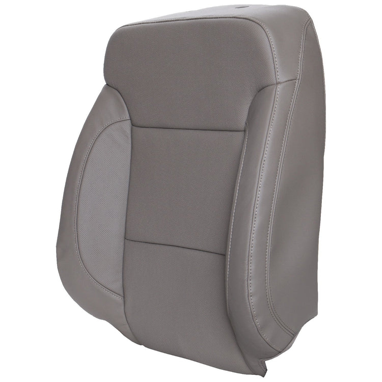 2016-2019 GMC Sierra 3500 SLT Crew Cab, Front Row Passenger Side Top Cover, Dune Leather/Vinyl with Perforated Inserts for Heated and Cooled Seats without Side Impact Airbag