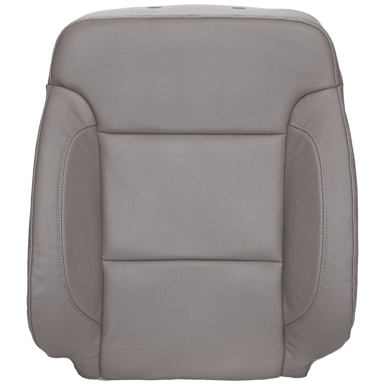 2016-2019 GMC Sierra 3500 SLT Crew Cab, Front Row Passenger Side Top Cover, Dune Leather/Vinyl with Perforated Inserts for Heated and Cooled Seats without Side Impact Airbag
