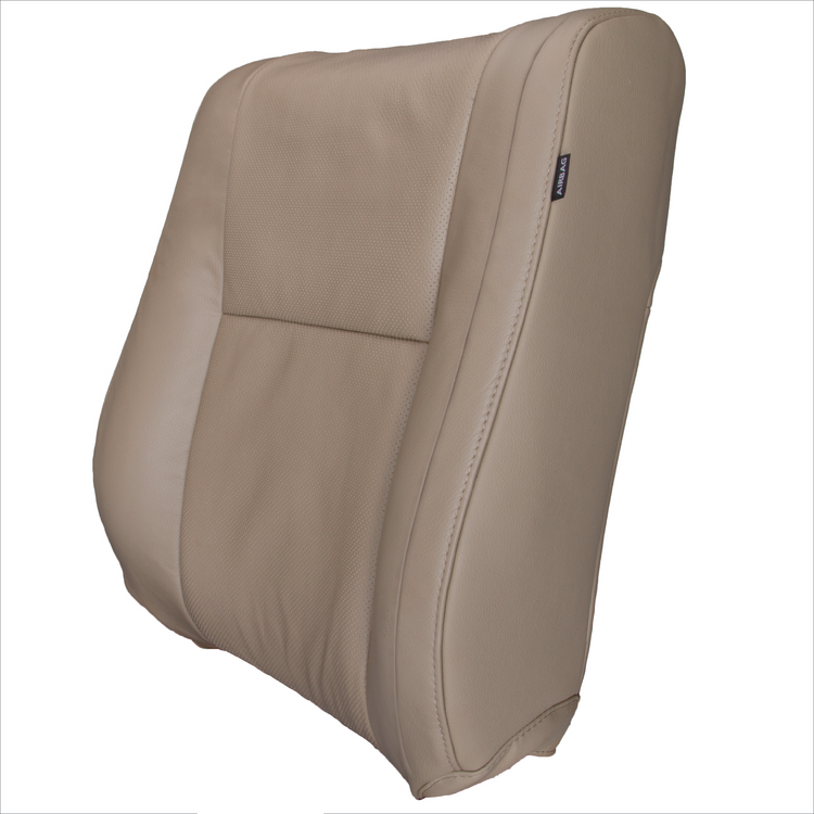 2008 - 2014 Toyota Sequoia Driver Side Top Cover with Perforated Leather Center Inserts - Sand Beige - Leather/Vinyl - P1 (with Extra Seam)