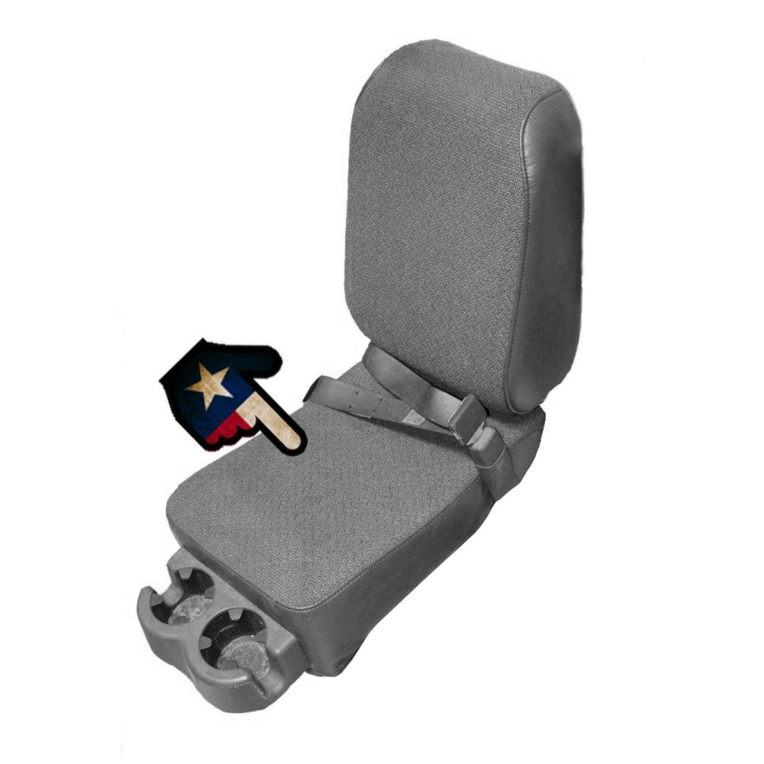 Front view of seat cover in Graphite for Chevrolet Silverado