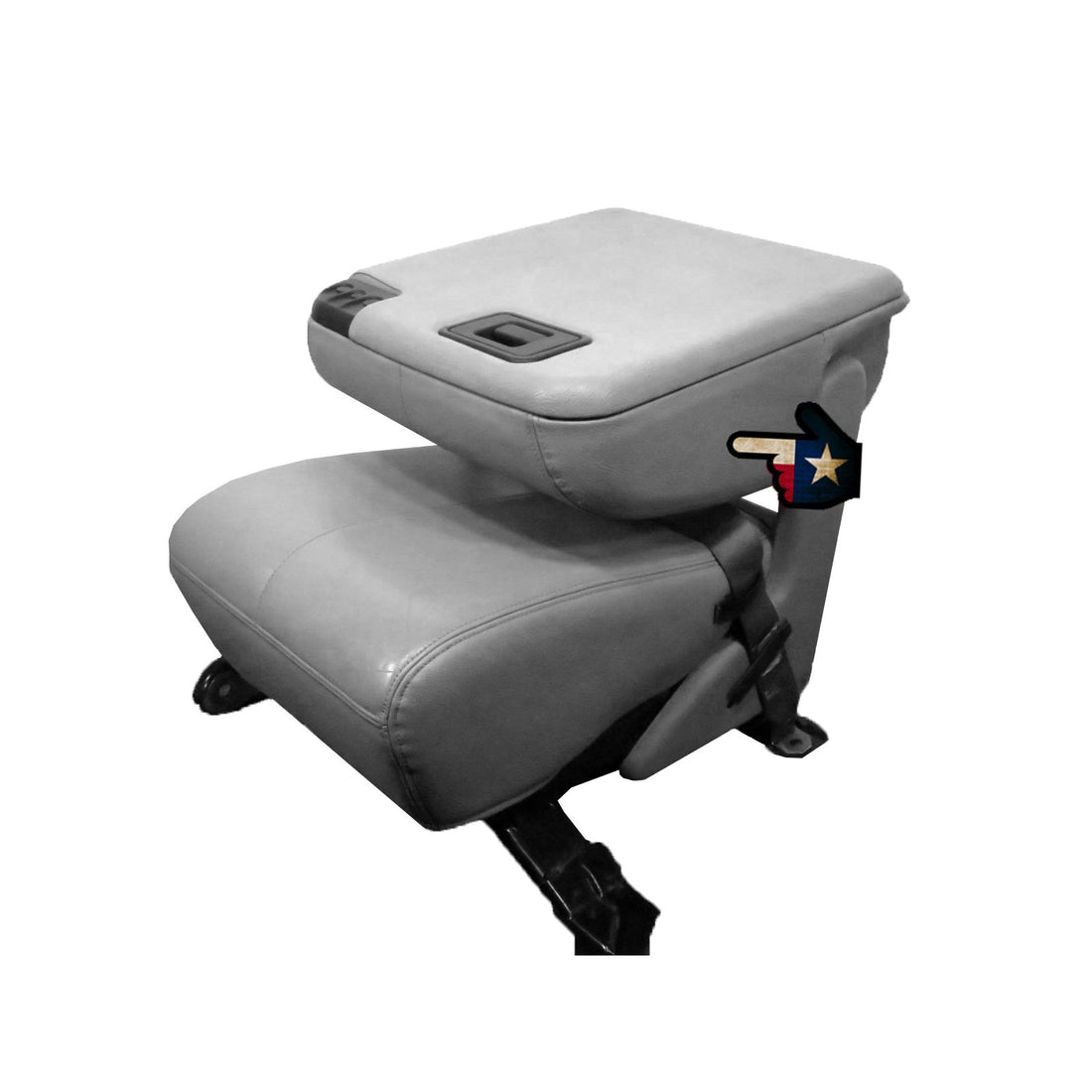 Front view of seat cover in Medium Parchment for Ford F250