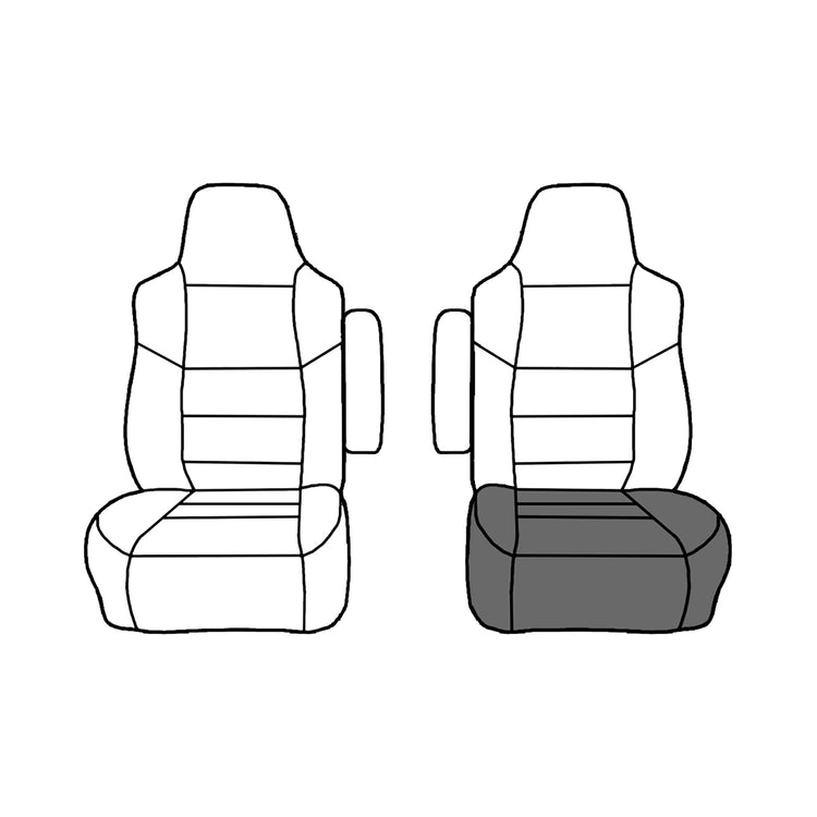 Front view of driver in Medium Graphite for Ford Econoline