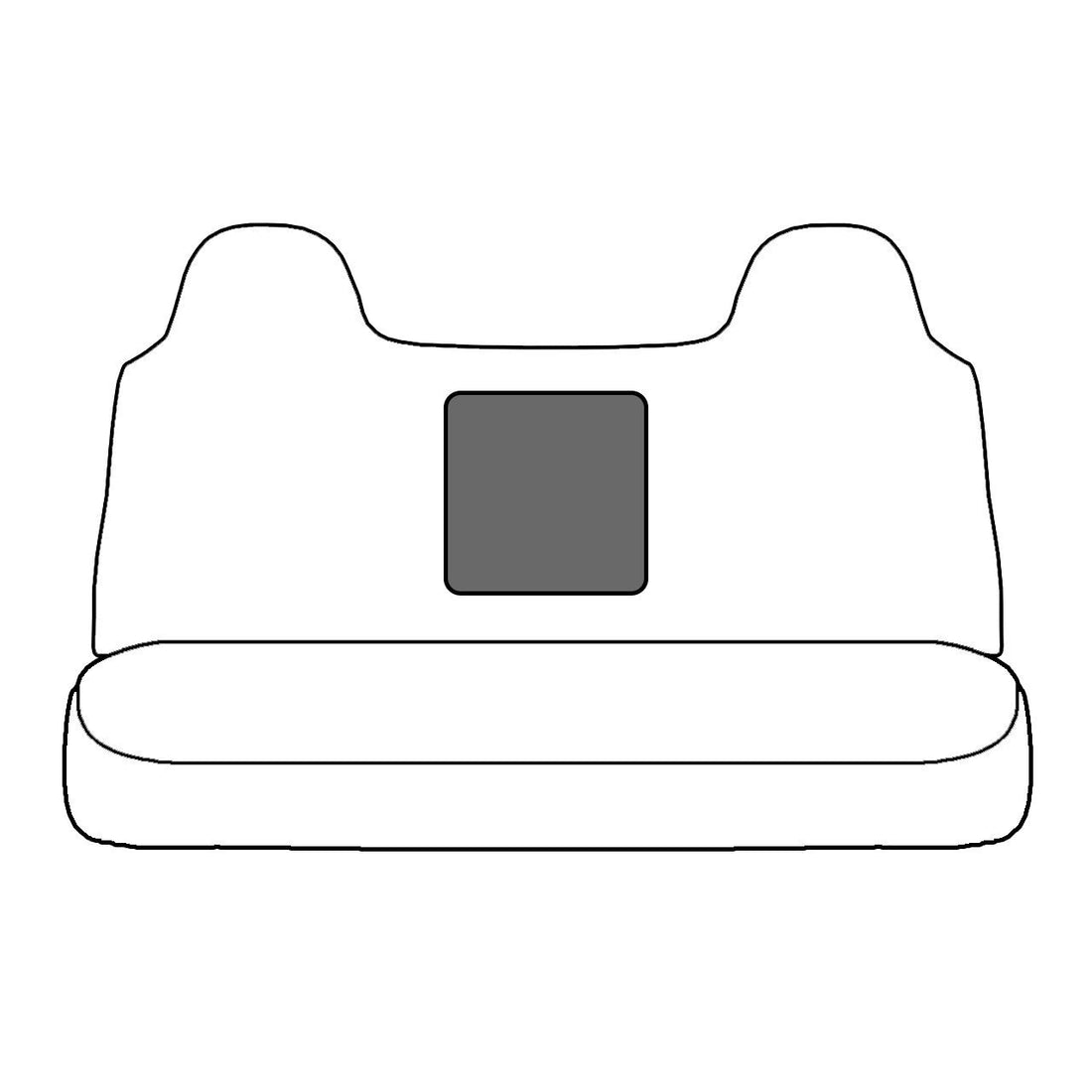 Image of fold-down armrest built into bench seat