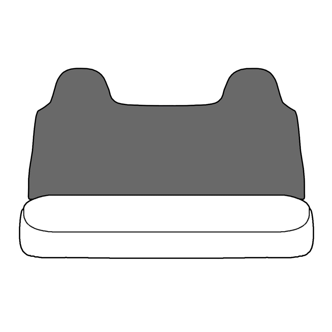 Front view of driver in Dillo Black for Ford F250
