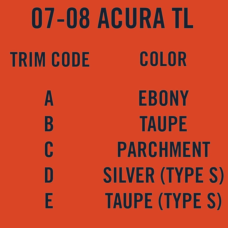 Angled view of passenger in Taupe (Trim Code B) for Acura TL