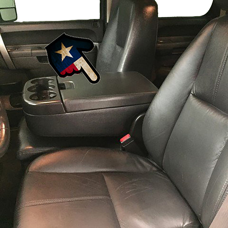 2007 Chevrolet Silverado (New Body Style) 1500 Crew Cab Center 20 Portion Lid Cover - Ebony - All Vinyl - P2