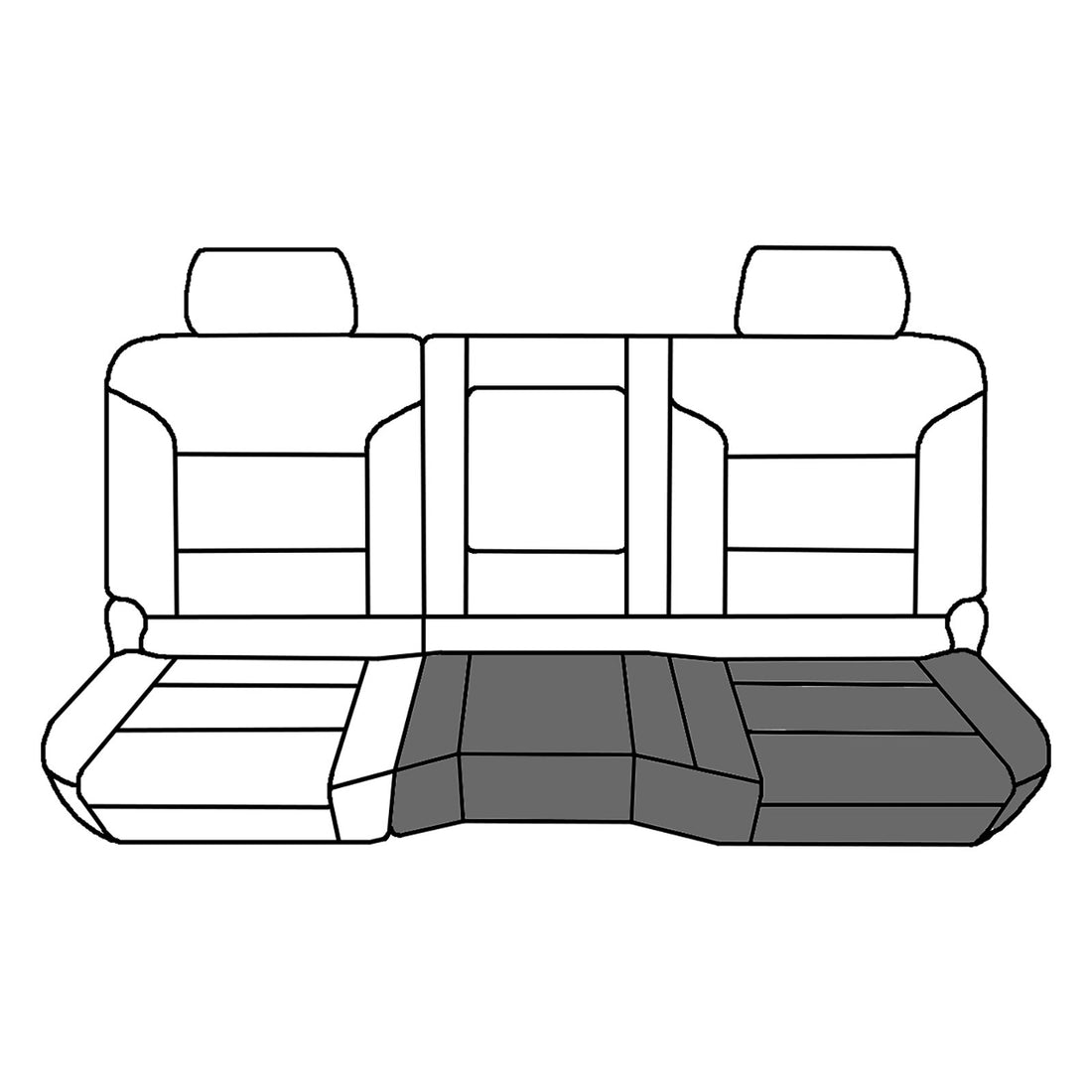Front view of driver in Jet Black for Chevrolet Silverado