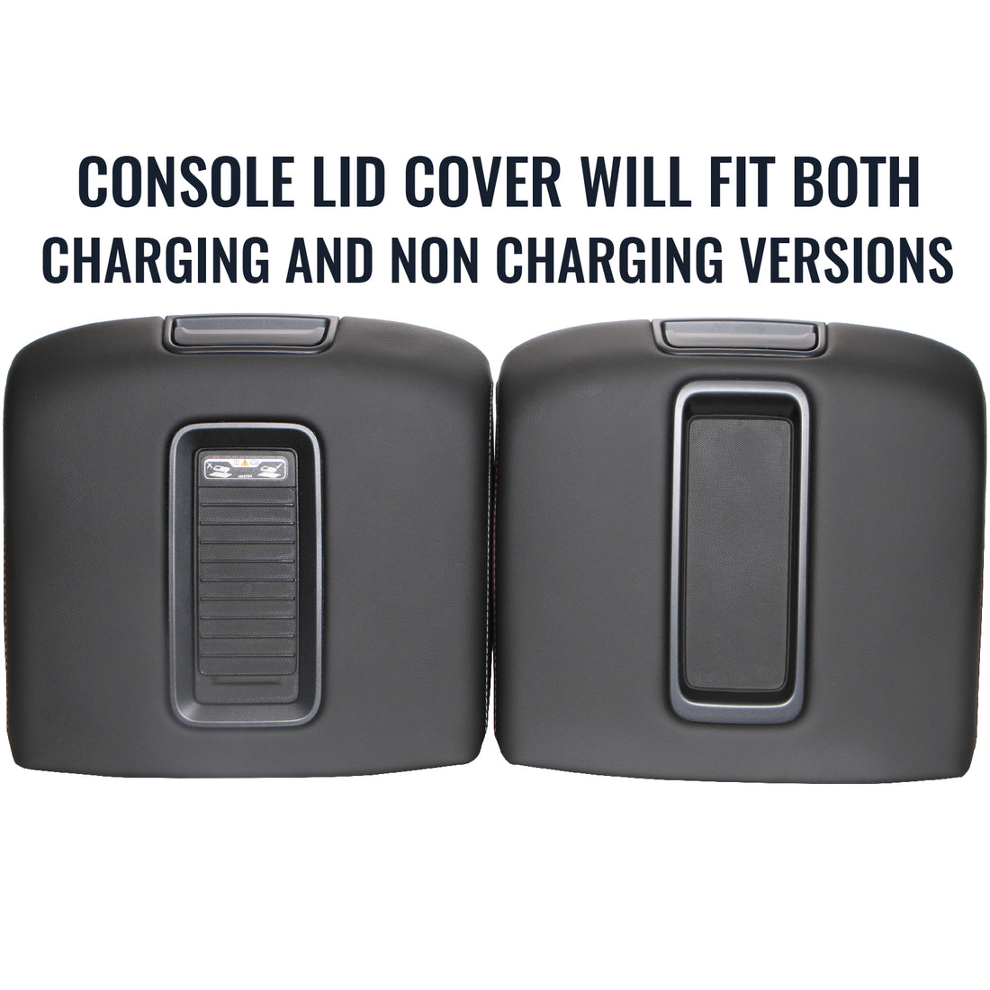 Front view of console lid in Dune for Chevrolet Silverado