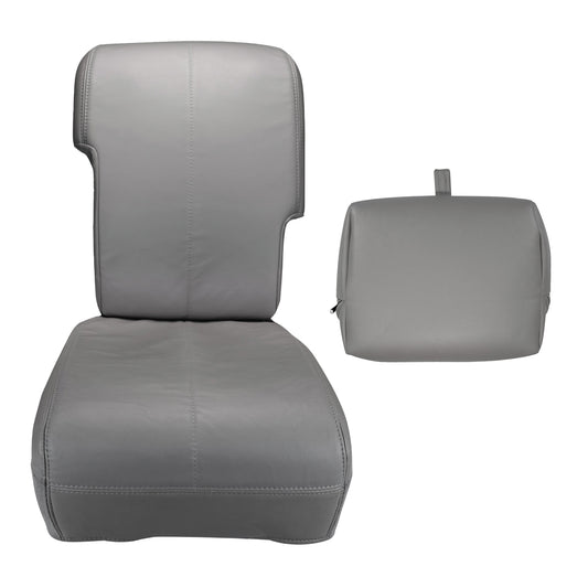 CLEARANCE BUNDLE - 2001 Ford Lariat F250/F350 Crew Cab 40/20/40 Front Row w/Cup Holder, Bench 2nd Row - Medium Graphite (No Bunching), Leather/Vinyl, Perforated - CLEARANCE - FINAL SALE