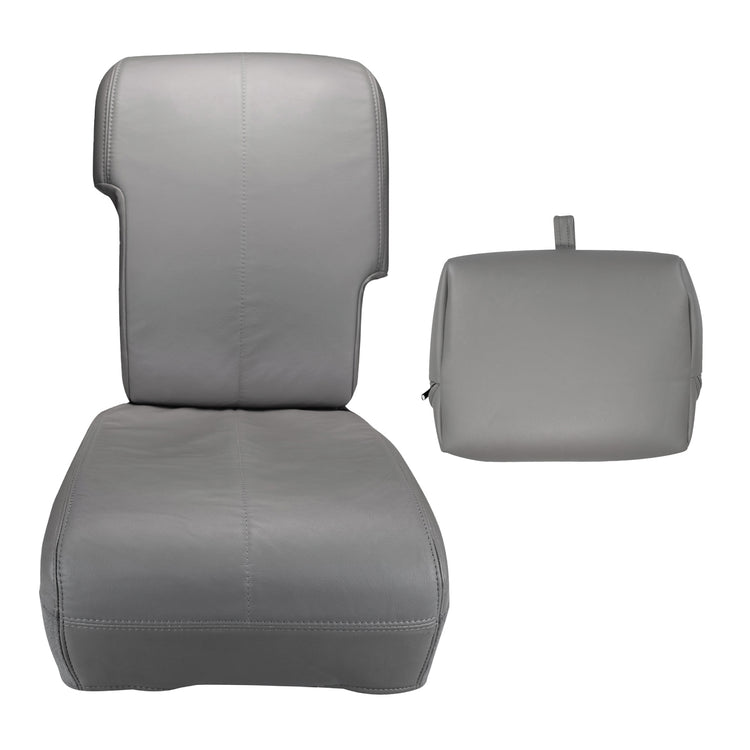 CLEARANCE BUNDLE - 2001 Ford Lariat F250/F350 Crew Cab 40/20/40 Front Row w/Cup Holder, Bench 2nd Row - Medium Graphite (No Bunching), Leather/Vinyl, Perforated - CLEARANCE - FINAL SALE