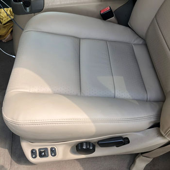 2002 Ford F250 Lariat Medium Parchment Driver Bottom Seat Cover from The Seat Shop