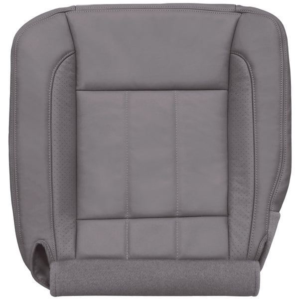 Factory OEM Replacement Driver Bottom Seat Cover For 2006-2009 Dodge Ram 1500 – Medium Slate Gray (Cloth/Vinyl)