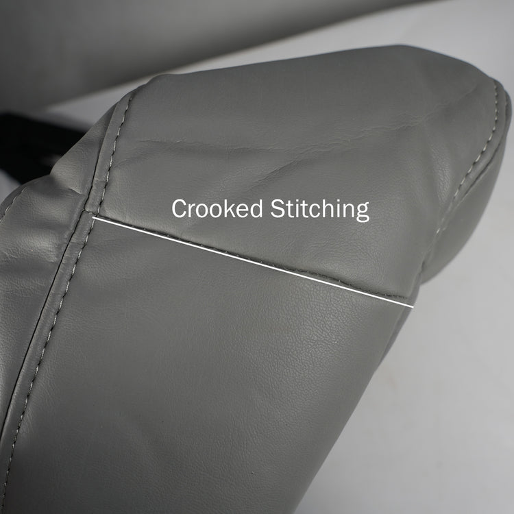 2006-2009 Dodge Ram 1500/2500/3500 Laramie Passenger Bottom Cover, Leather/Vinyl - Medium Slate Gray with Perforation Strips, P1 (withFlap) - CLEARANCE - FINAL SALE