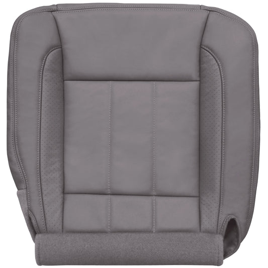 2006-2009 Dodge Ram 1500/2500/3500 Laramie Passenger Bottom Cover, Leather/Vinyl - Medium Slate Gray with Perforation Strips, P1 (withFlap) - CLEARANCE - FINAL SALE